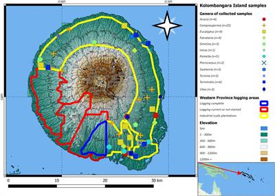 A Case Study to Establish a Basis for Evaluating Geographic Origin Claims of Timber From the Solomon Islands Using Stable Isotope Ratio Analysis